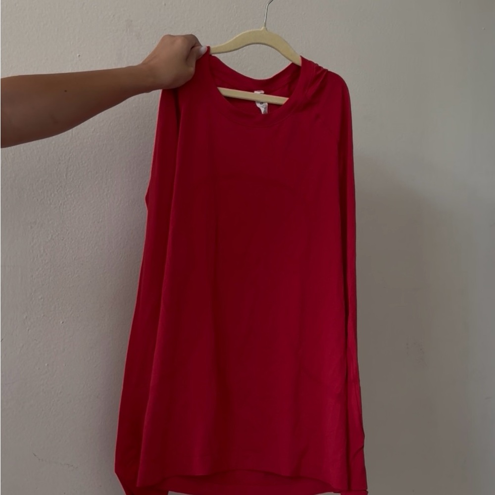 Lululemon Red Swiftly Tech Long-Sleeve Shirt